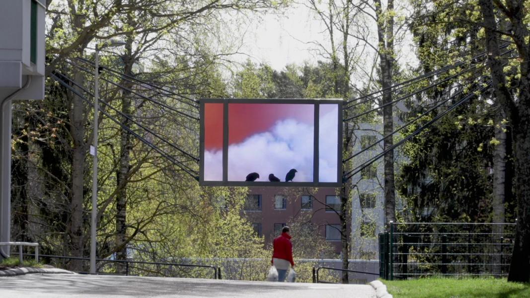 Vesa-Pekka rannikon teos Varpusen sanoja. Kuva: Vantaan kaupunki