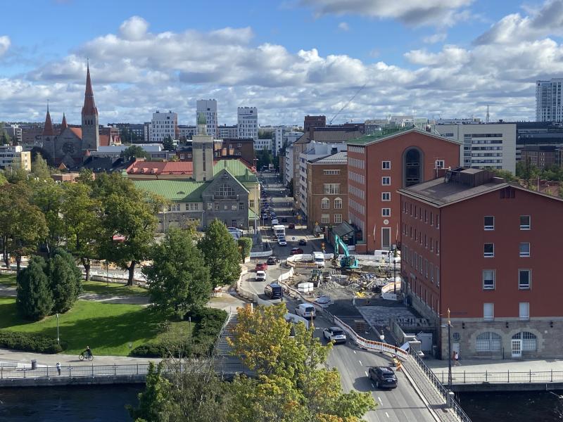 Kaupunkimaisema Tampereen keskustasta