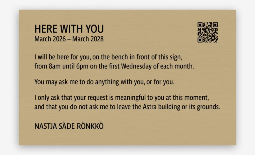 Nastja Säde Rönkkö: here with you