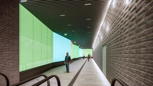 Havainnenkuva Tikkurilan maanalaisesta asemasta