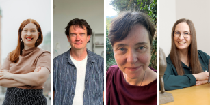 Kuvissa vasemmalta oikealle Hanna Hannus, Vesa-Pekka Rannikko, Marjukka Korhonen ja Laura Salo. 